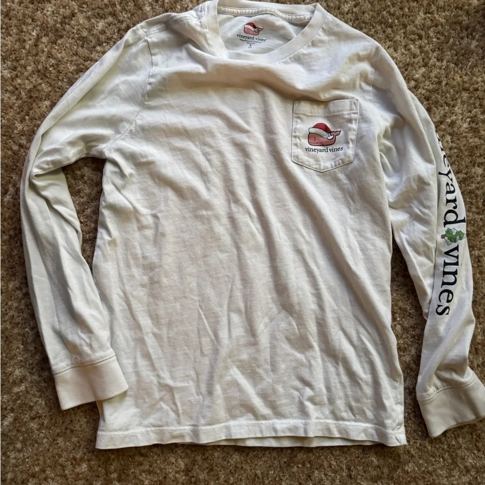 Youth Small Vineyard Vines Christmas Long Sleeve T Shirt